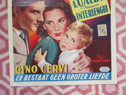 IL N'YA PLUS GRAND AMOUR BELGIUM (21.5"x14") POSTER 1955 ANTONELLA LUALDI Movie posters