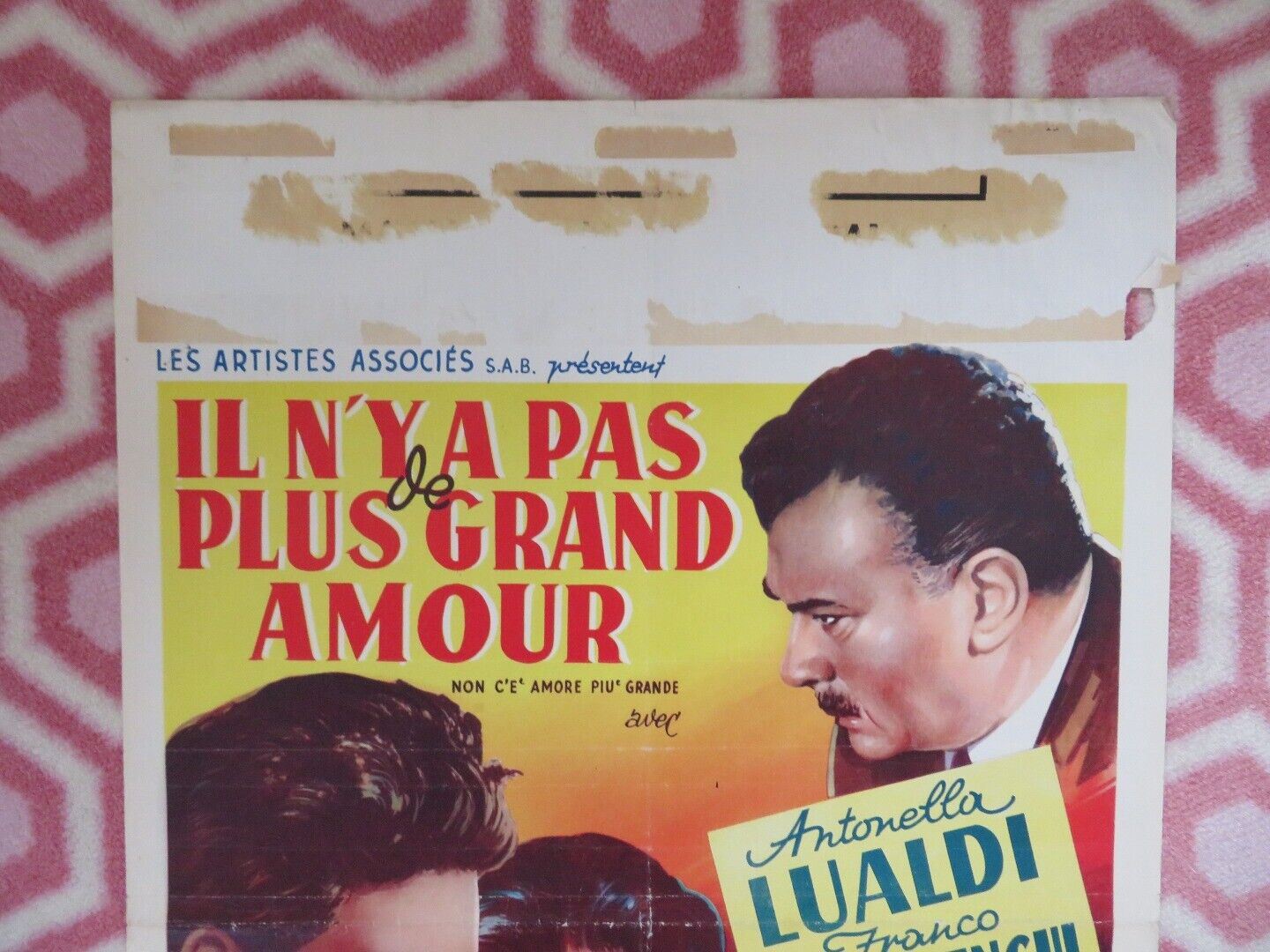 IL N'YA PLUS GRAND AMOUR BELGIUM (21.5"x14") POSTER 1955 ANTONELLA LUALDI Movie posters