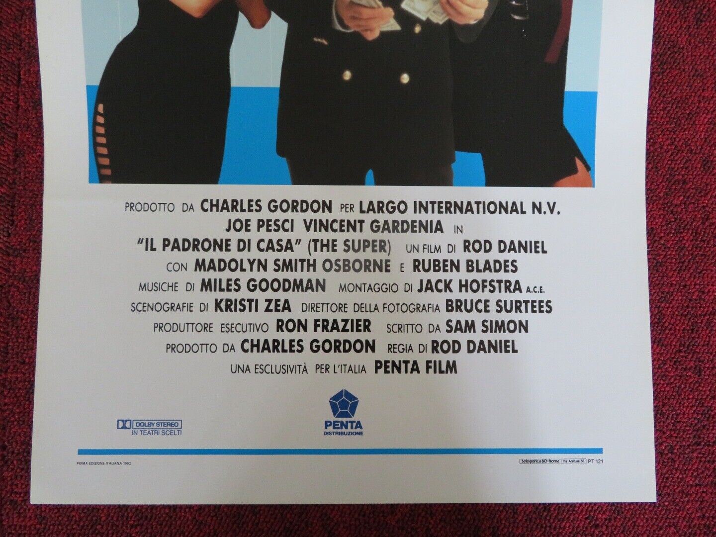 IL PADRONE DI CASA / The Super ITALIAN LOCANDINA (27.5"x13") POSTER JOE PESCI - Rendezvous Cinema