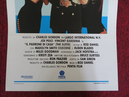 IL PADRONE DI CASA / The Super ITALIAN LOCANDINA (27.5"x13") POSTER JOE PESCI - Rendezvous Cinema