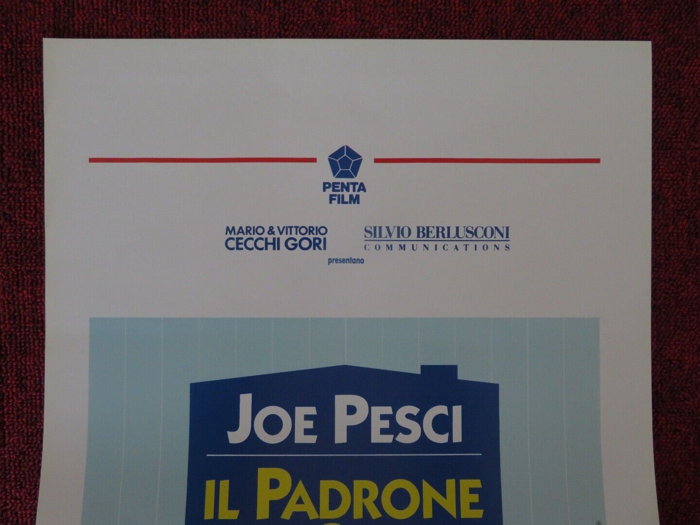 IL PADRONE DI CASA / The Super ITALIAN LOCANDINA (27.5"x13") POSTER JOE PESCI - Rendezvous Cinema