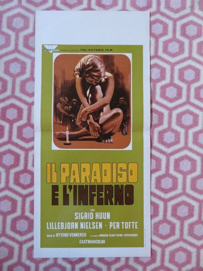 IL PARADISO E L'INFERNO /Heaven and Hell ITALIAN LOCANDINA(27.5"x13") POSTER '69 - Rendezvous Cinema
