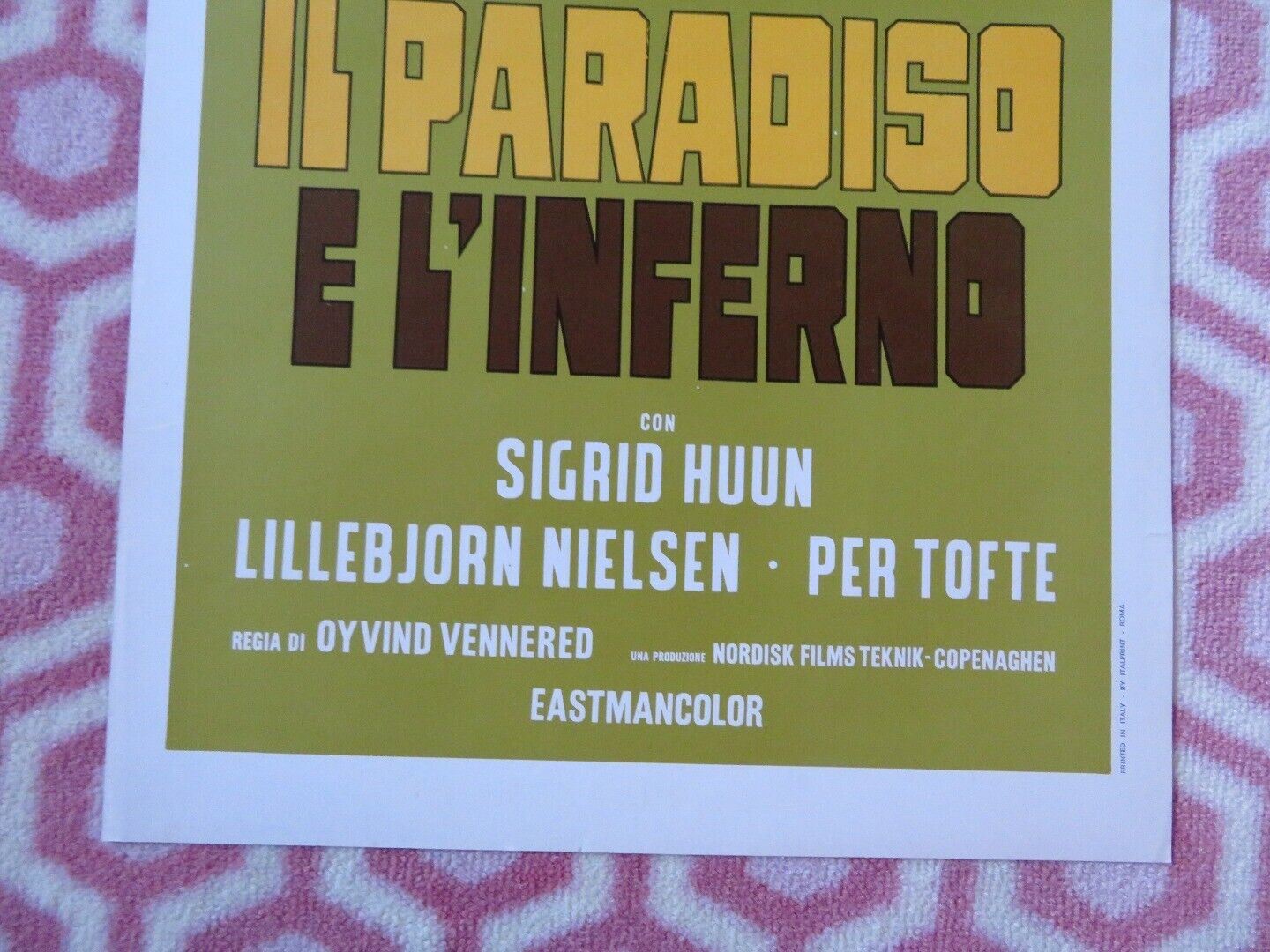 IL PARADISO E L'INFERNO /Heaven and Hell ITALIAN LOCANDINA(27.5"x13") POSTER '69 - Rendezvous Cinema