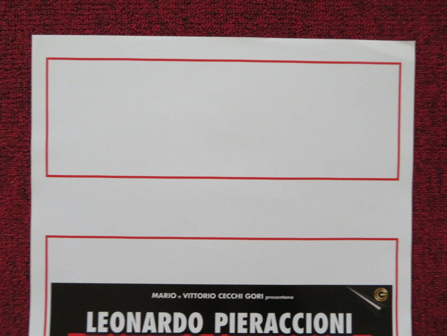IL PESCE INNAMORATO ITALIAN LOCANDINA POSTER LEONARDO PIERACCIONI Y. DIAZ 1999 Rendezvous Cinema Movie posters