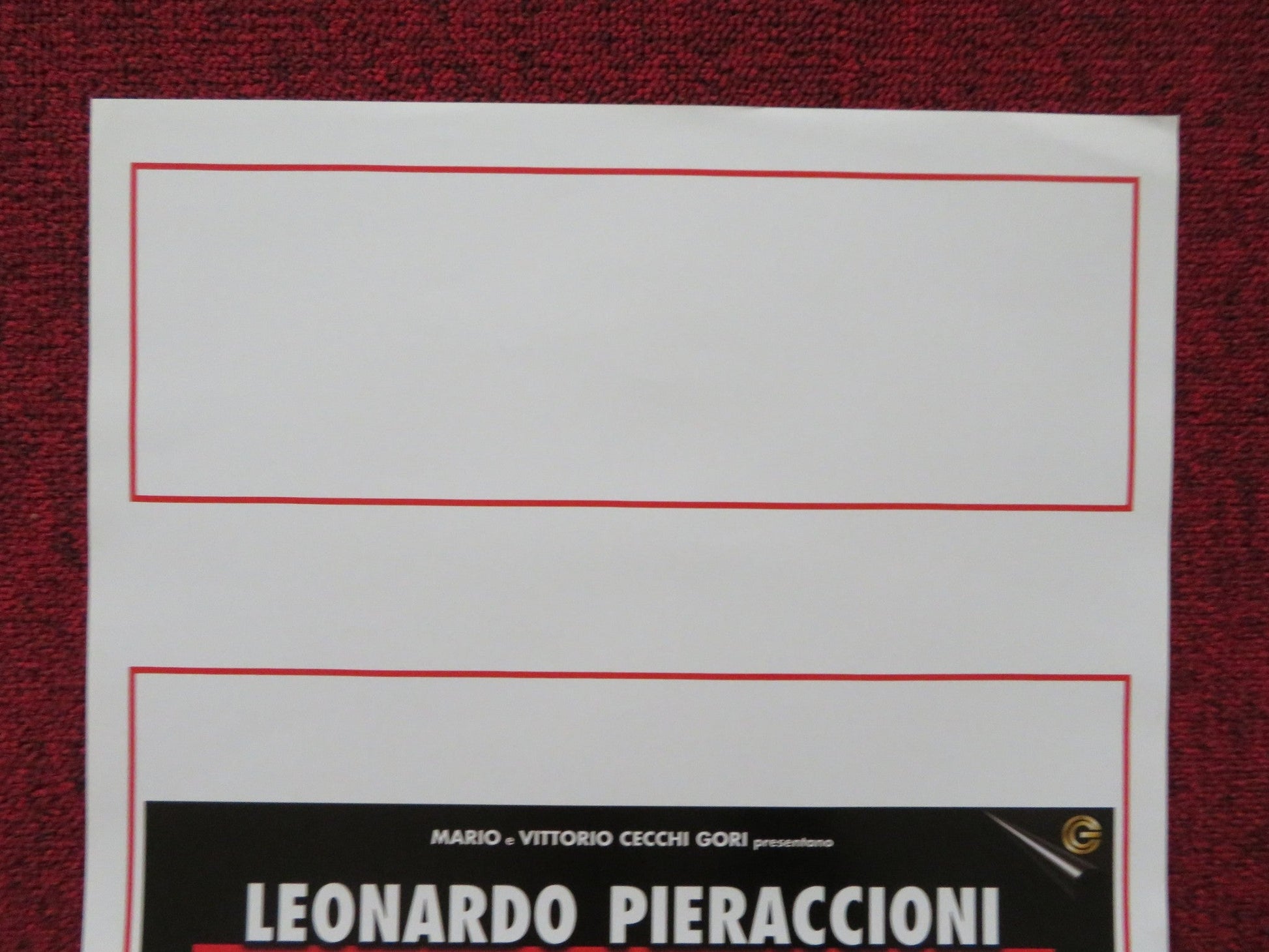 IL PESCE INNAMORATO ITALIAN LOCANDINA POSTER LEONARDO PIERACCIONI Y. DIAZ 1999 Rendezvous Cinema Movie posters