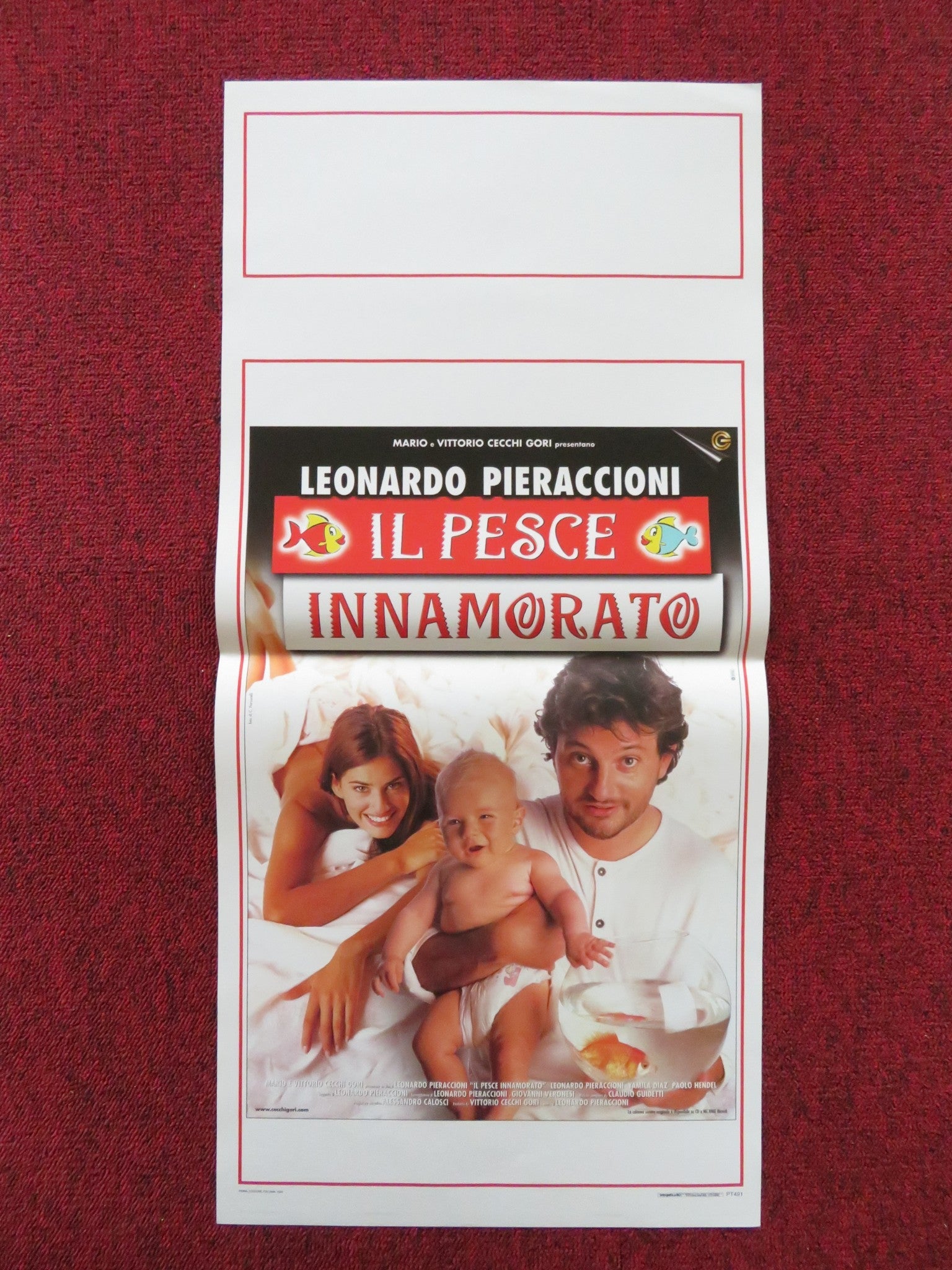 IL PESCE INNAMORATO ITALIAN LOCANDINA POSTER LEONARDO PIERACCIONI Y. DIAZ 1999 Rendezvous Cinema Movie posters