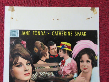 IL PIACERE E L'AMORE ITALIAN LOCANDINA (27.5"x13") POSTER JANE FONDA 1964 Movie posters