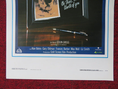 IL PIU GRAN BENE DEL MONDO ITALIAN LOCANDINA (27.5"x13") POSTER GARY OLDMAN 1988 Movie posters