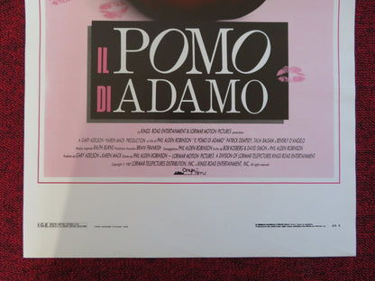 IL POMO DI ADAMO ITALIAN LOCANDINA POSTER PATRICK DEMPSEY TALIA BALSAM 1987 Rendezvous Cinema Movie posters