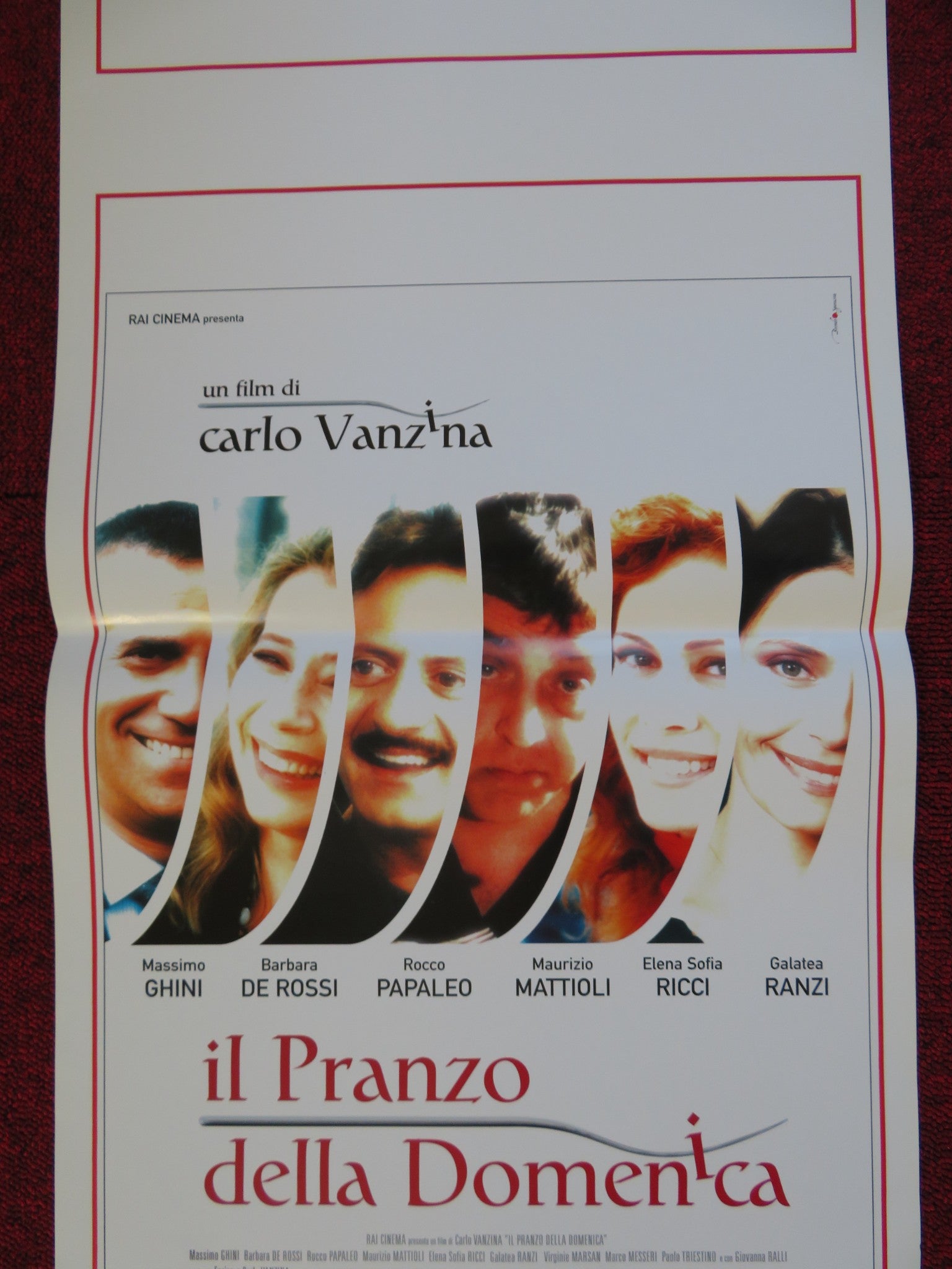IL PRANZO DELLA DOMENICA ITALIAN LOCANDINA (27.5"x13") POSTER M. GHINI 2003 Rendezvous Cinema Movie posters