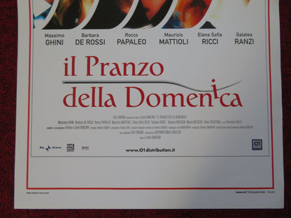 IL PRANZO DELLA DOMENICA ITALIAN LOCANDINA (27.5"x13") POSTER M. GHINI 2003 Rendezvous Cinema Movie posters
