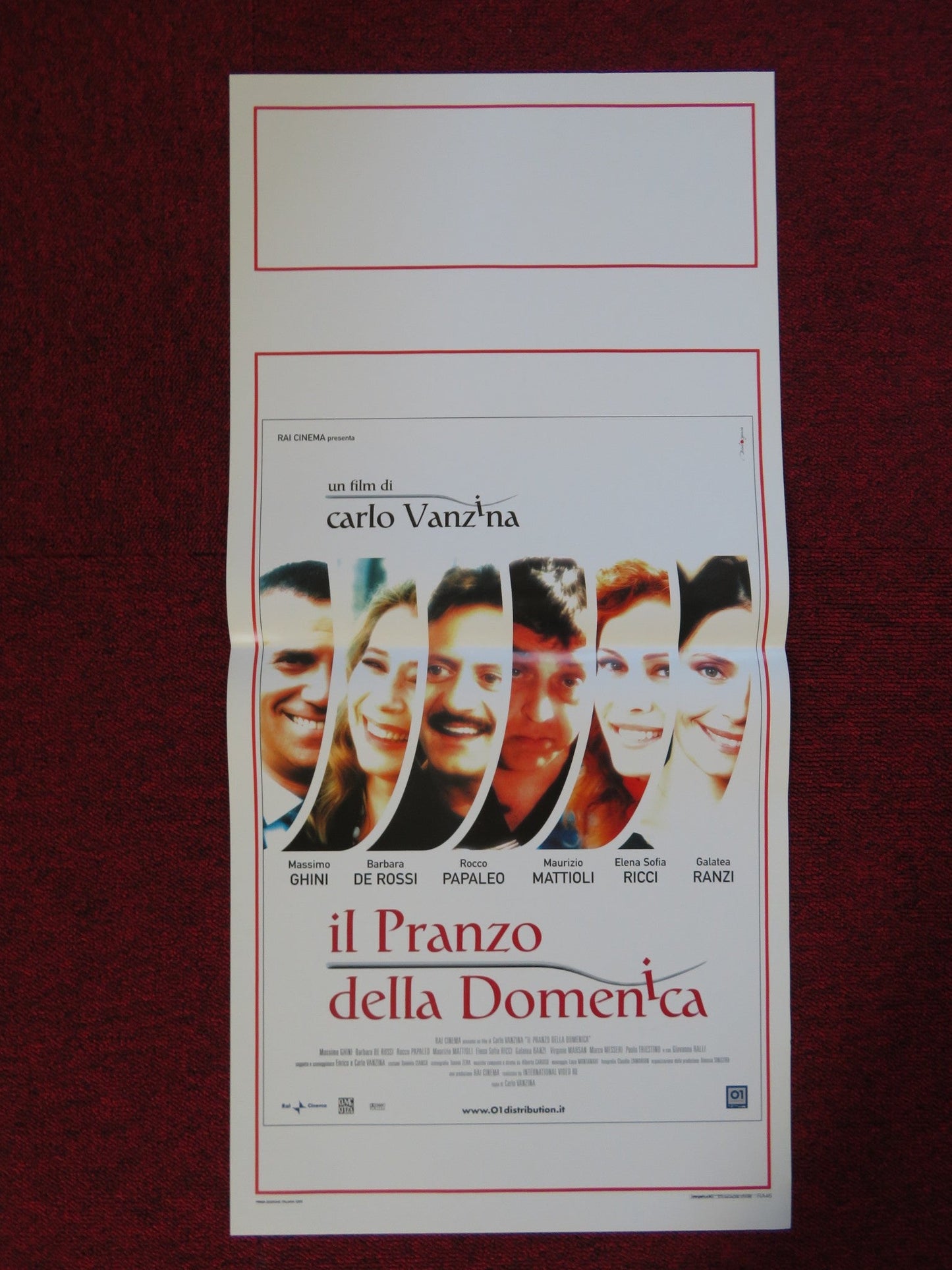 IL PRANZO DELLA DOMENICA ITALIAN LOCANDINA (27.5"x13") POSTER M. GHINI 2003 Rendezvous Cinema Movie posters