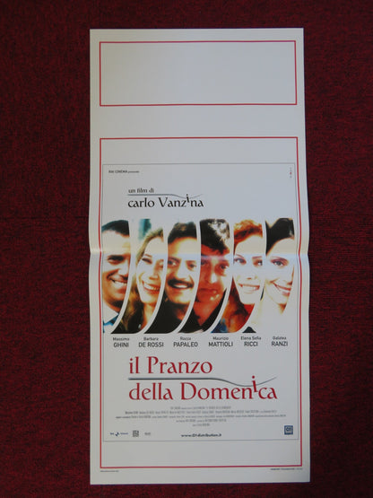 IL PRANZO DELLA DOMENICA ITALIAN LOCANDINA (27.5"x13") POSTER M. GHINI 2003 Rendezvous Cinema Movie posters