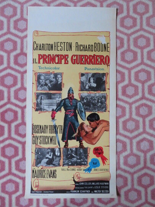 IL PRINCIPE GUERRIERO / The War Lord ITALIAN LOCANDINA (27.5"x13") POSTER 1965 - Rendezvous Cinema