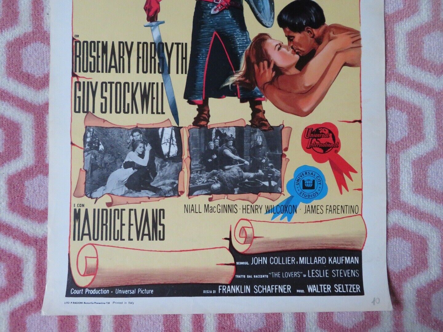 IL PRINCIPE GUERRIERO / The War Lord ITALIAN LOCANDINA (27.5"x13") POSTER 1965 - Rendezvous Cinema