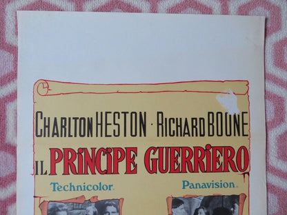 IL PRINCIPE GUERRIERO / The War Lord ITALIAN LOCANDINA (27.5"x13") POSTER 1965 - Rendezvous Cinema