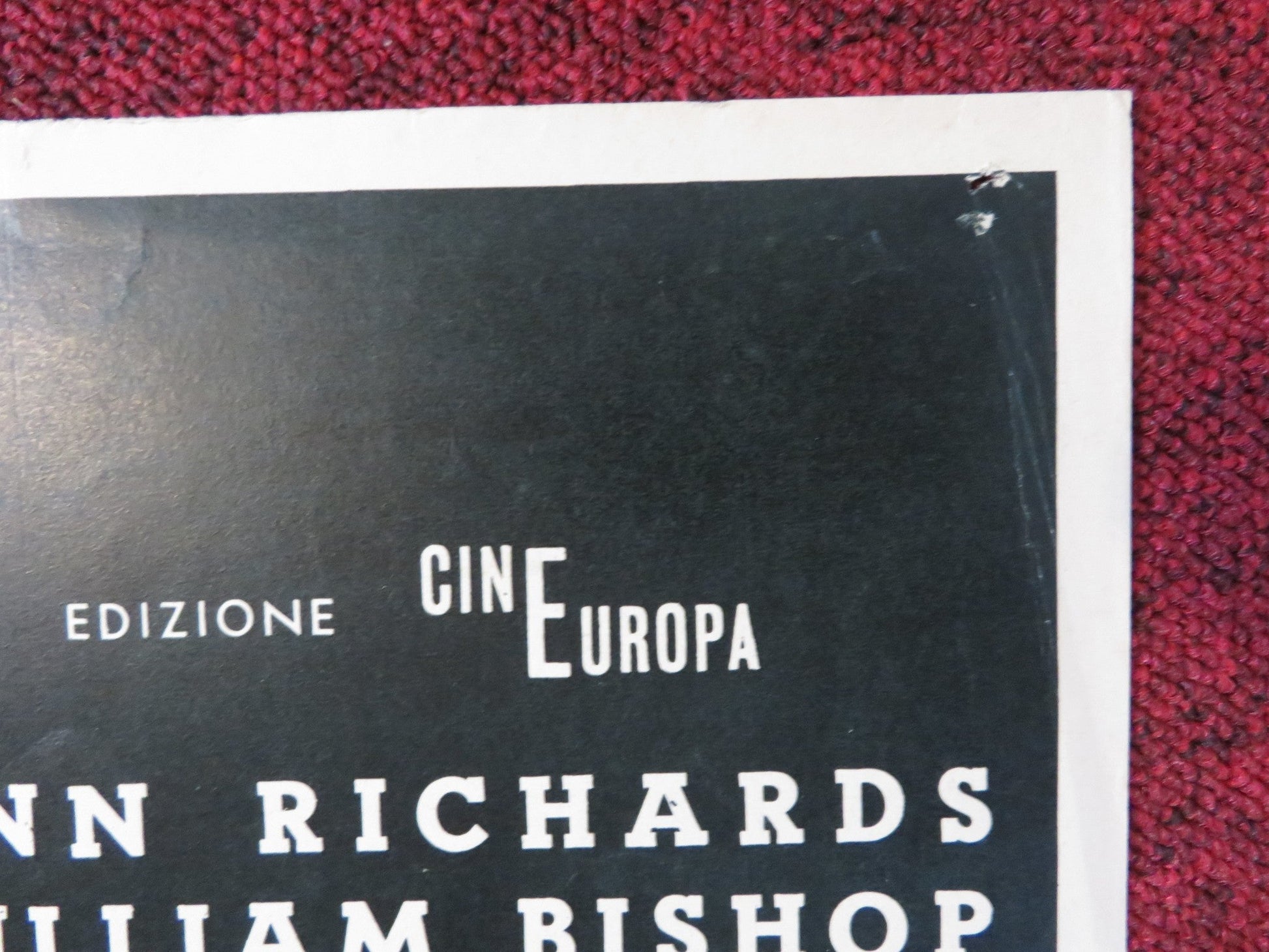 IL PUGILATORE DI SING SING ITALIAN FOTOBUSTA POSTER ANN RICHARDS BISHOP 1952 Rendezvous Cinema Movie posters