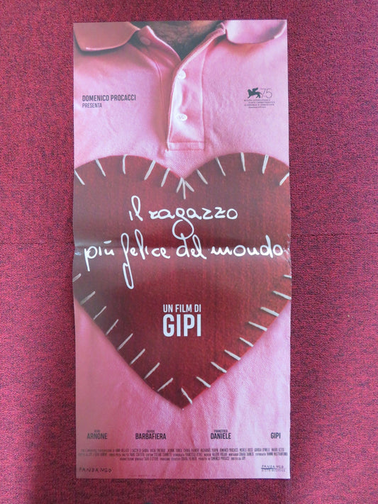 IL RAGAZZO PIU FELICE DEL MONDO ITALIAN LOCANDINA POSTER GERO ARNONE 2018 Rendezvous Cinema Movie posters