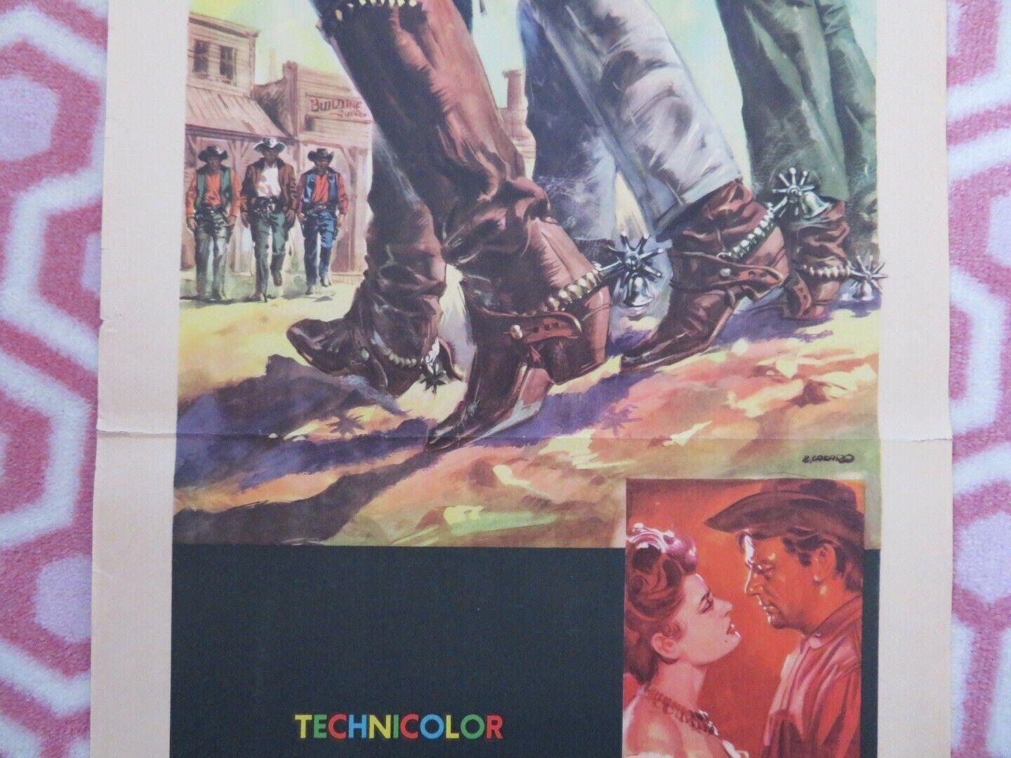 IL RANCH DELLE 3 CAMPANE DINA ITALIAN LOCANDINA (27.5"x13") POSTER 1963 Movie posters