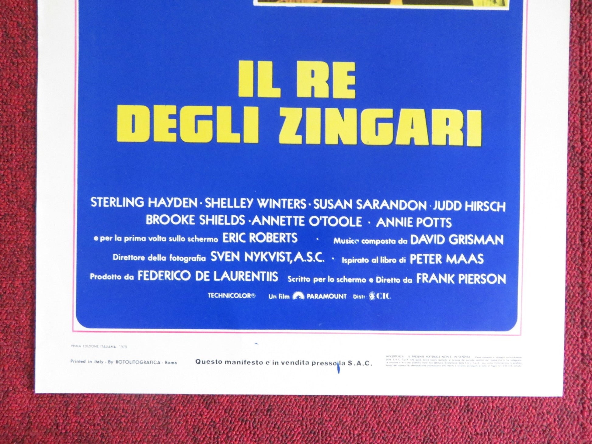 IL RE DEGLI ZINGARI ITALIAN LOCANDINA POSTER STERLING HAYDEN S. WINTERS 1979 Rendezvous Cinema Movie posters