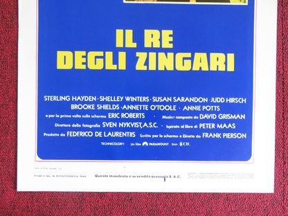 IL RE DEGLI ZINGARI ITALIAN LOCANDINA POSTER STERLING HAYDEN S. WINTERS 1979 Rendezvous Cinema Movie posters