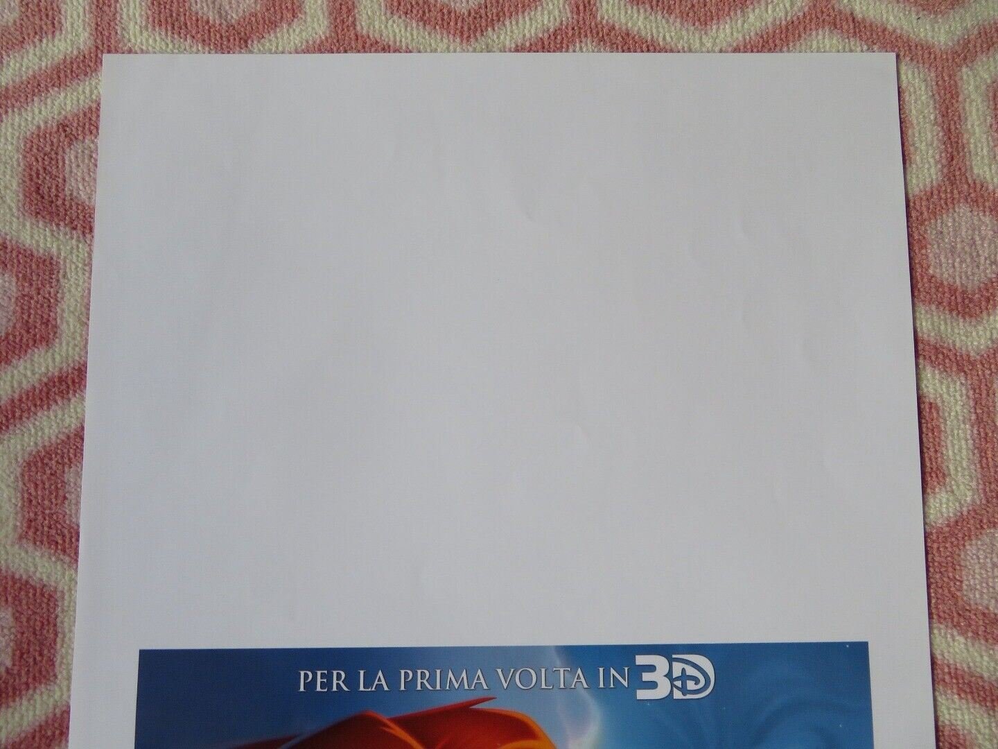 IL RE LEONE / The Lion King 3D ITALIAN LOCANDINA (27.5"x13") POSTER DISNEY 2011 Movie posters