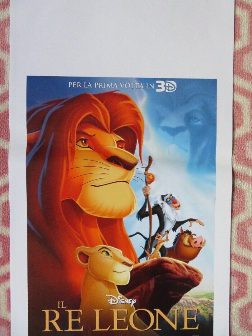 IL RE LEONE / The Lion King 3D ITALIAN LOCANDINA (27.5"x13") POSTER DISNEY 2011 Movie posters