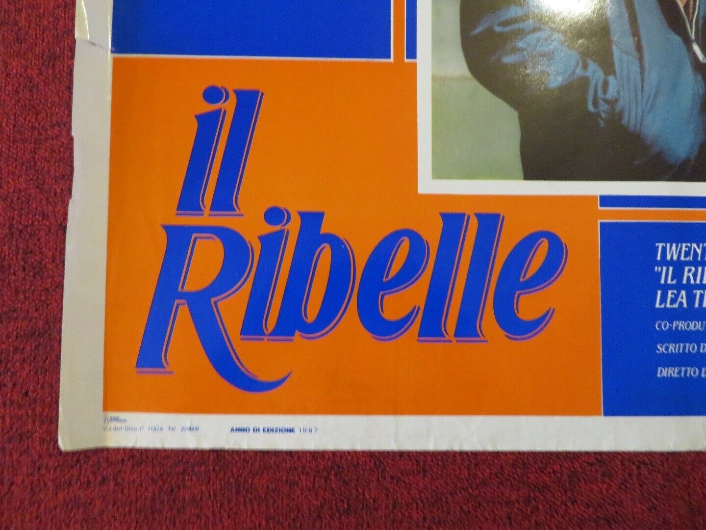 IL RIBELLE / ALL THE RIGHT MOVES ITALIAN FOTOBUSTA POSTER TOM CRUISE 1983 Movie posters