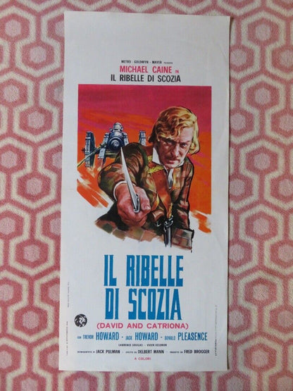 IL RIBELLE DI SCOZIA /Kidnapped ITALIAN LOCANDINA (27.5"x13") POSTER M CAINE '72 - Rendezvous Cinema
