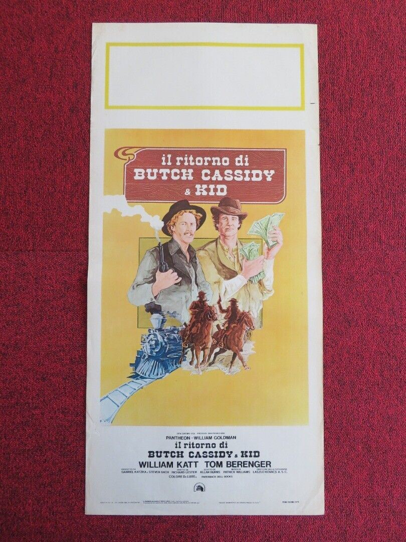 IL RITORNO DI BUTCH CASSIDY & KID ITALIAN LOCANDINA (27.5"x13") POSTER 1979 Rendezvous Cinema Movie posters