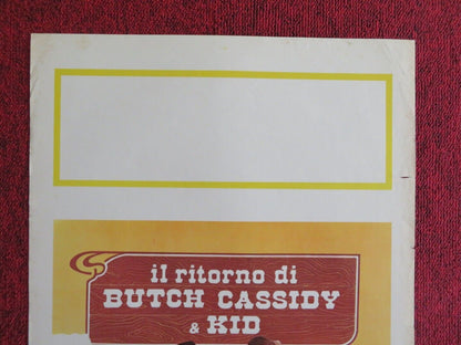 IL RITORNO DI BUTCH CASSIDY & KID ITALIAN LOCANDINA (27.5"x13") POSTER 1979 Rendezvous Cinema Movie posters