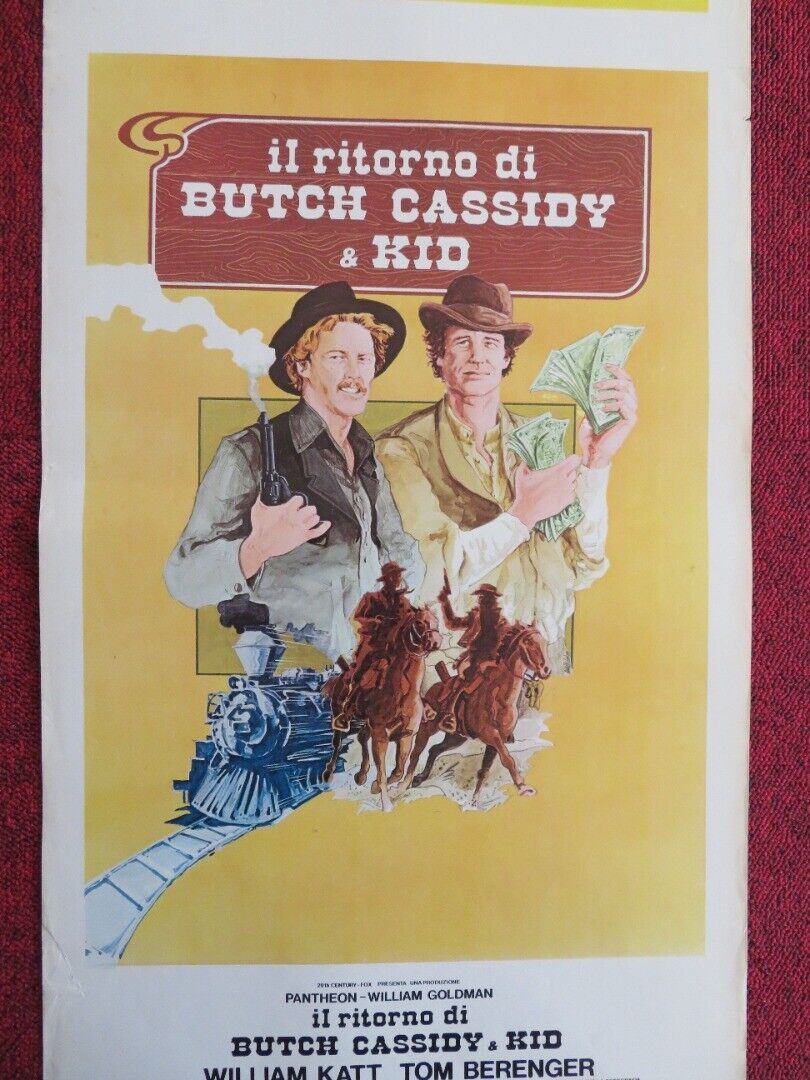 IL RITORNO DI BUTCH CASSIDY & KID ITALIAN LOCANDINA (27.5"x13") POSTER 1979 Rendezvous Cinema Movie posters