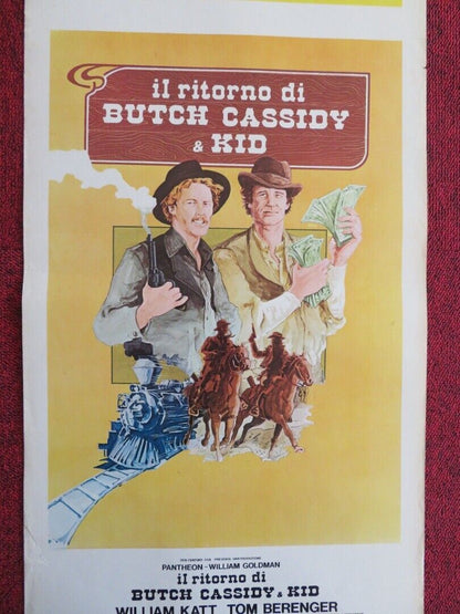 IL RITORNO DI BUTCH CASSIDY & KID ITALIAN LOCANDINA (27.5"x13") POSTER 1979 Rendezvous Cinema Movie posters