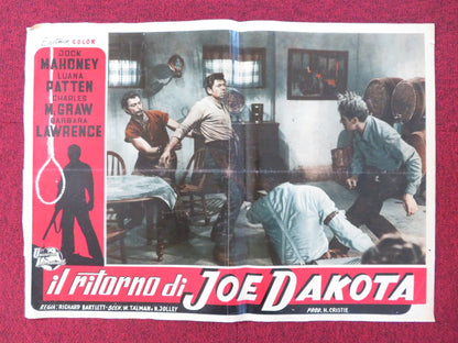 IL RITORNO DI JOE DAKOTA ITALIAN FOTOBUSTA POSTER JOCK MAHONEY LUANA PATTEN 1957 Rendezvous Cinema Movie posters