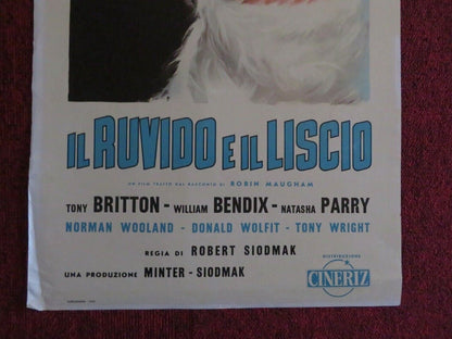 IL RUVIDO E IL LISCIO ITALIAN LOCANDINA (27.5"x13") POSTER NADJA TILLER 1959 Movie posters
