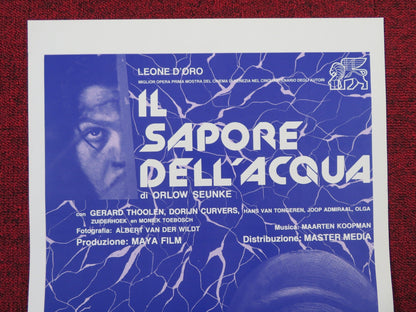 IL SAPORE DELL'ACQUA ITALIAN LOCANDINA POSTER GERARD THOOLEN DORIJN CURVERS 1984 Rendezvous Cinema Movie posters