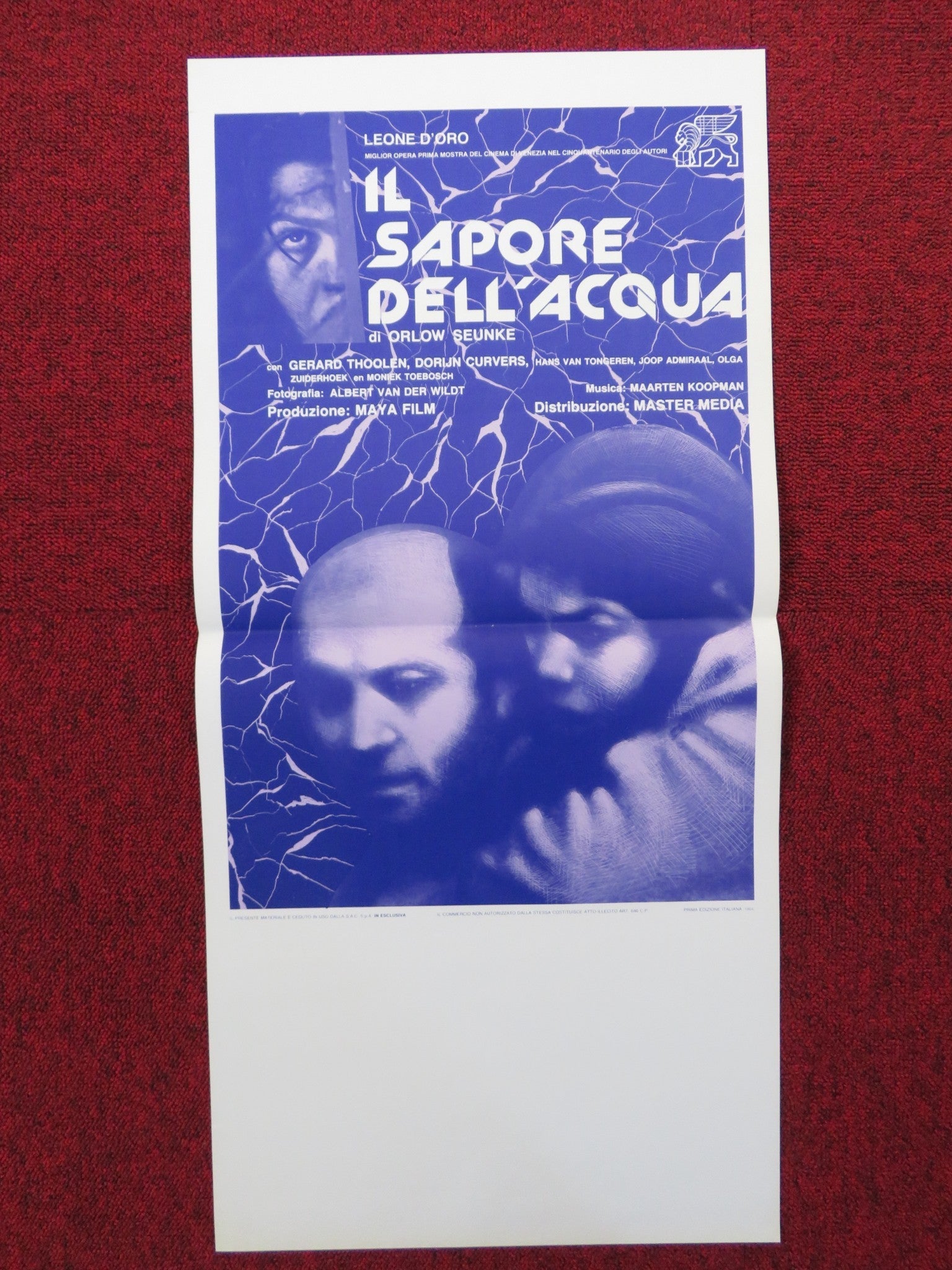 IL SAPORE DELL'ACQUA ITALIAN LOCANDINA POSTER GERARD THOOLEN DORIJN CURVERS 1984 Rendezvous Cinema Movie posters