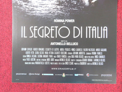 IL SEGRETO DI ITALIA ITALIAN LOCANDINA POSTER ROMINA POWER GIOVANNI CAPALBO 2014 Rendezvous Cinema Movie posters
