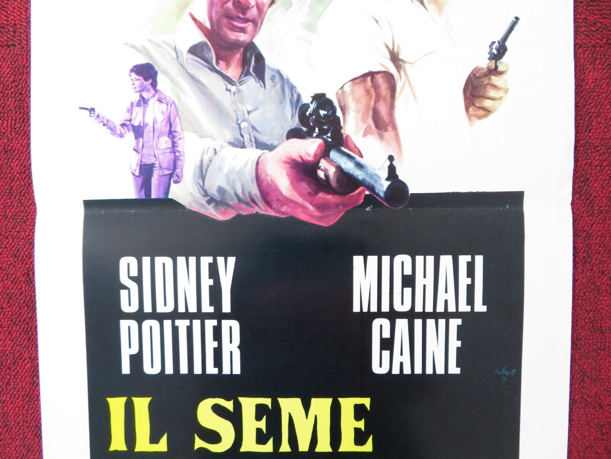 IL SEME DELL'ODIO ITALIAN LOCANDINA POSTER SIDNEY POITIER MICHAEL CAINE 1975 Rendezvous Cinema Movie posters