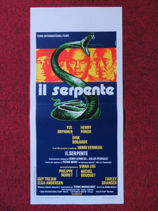IL SERPENTE / The Serpent ITALIAN LOCANDINA (27.5"x13") POSTER HENRY FONDA 1973 - Rendezvous Cinema
