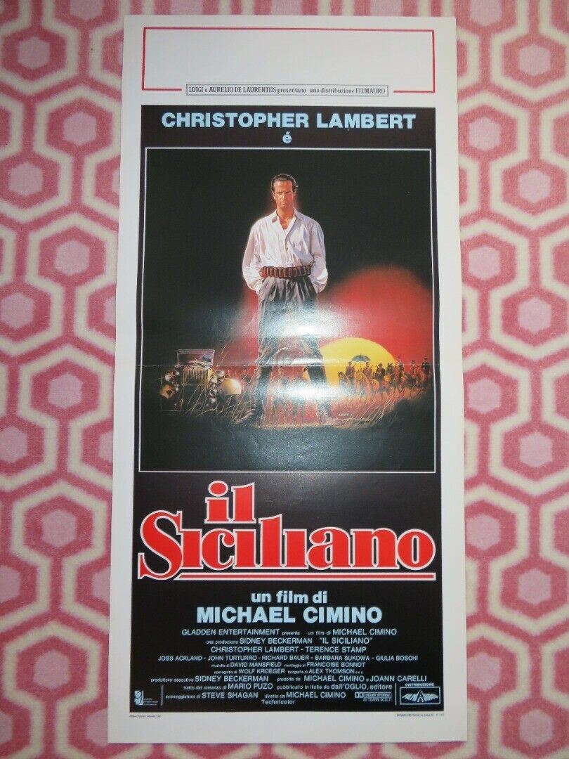 IL SICILIANO / The Sicilian ITALIAN LOCANDINA (27.5"x13") POSTER 1987 Movie posters