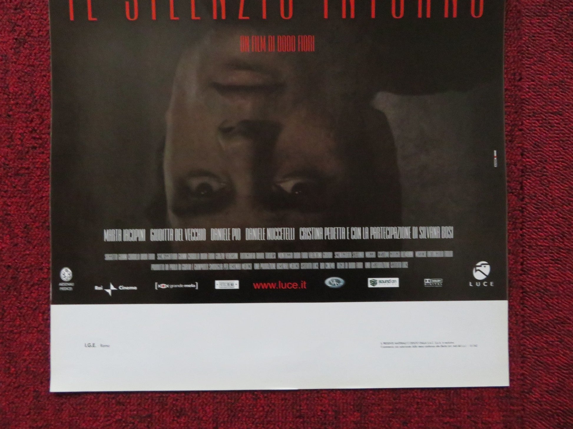 IL SILENZIO INTORNO ITALIAN LOCANDINA POSTER FRANCESCO DE ANGELIS 2006 Rendezvous Cinema Movie posters