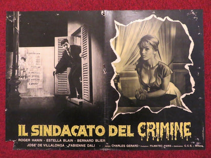 IL SINDACATO DEL CRIMINE / LENNEMI DANS L'OMBRE ITALIAN FOTOBUSTA POSTER 1960 Movie posters