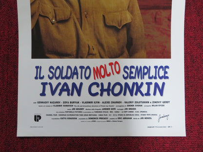 IL SOLDATO MOLTO SEMPLICE IVAN CHONKIN ITALIAN LOCANDINA POSTER G. NAZAROV 1994 Rendezvous Cinema Movie posters