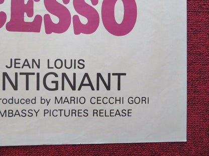 IL SUCCESSO FOLDED US ONE SHEET POSTER VITTORIA GASSMAN 1963 Movie posters