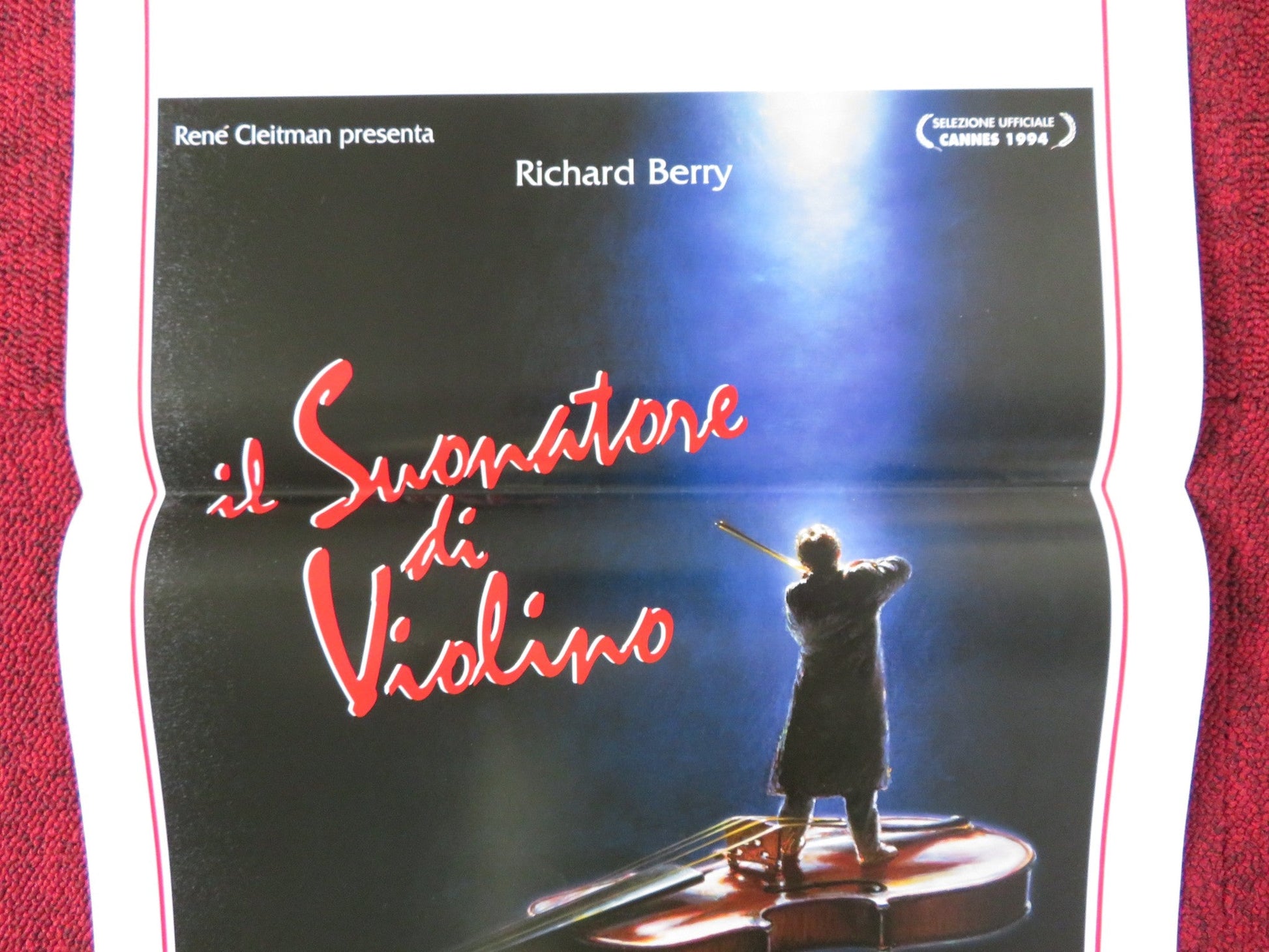 IL SUONATORE DI VIOLINO ITALIAN LOCANDINA POSTER RICHARD BERRY F. BERLEAND 1995 Rendezvous Cinema Movie posters
