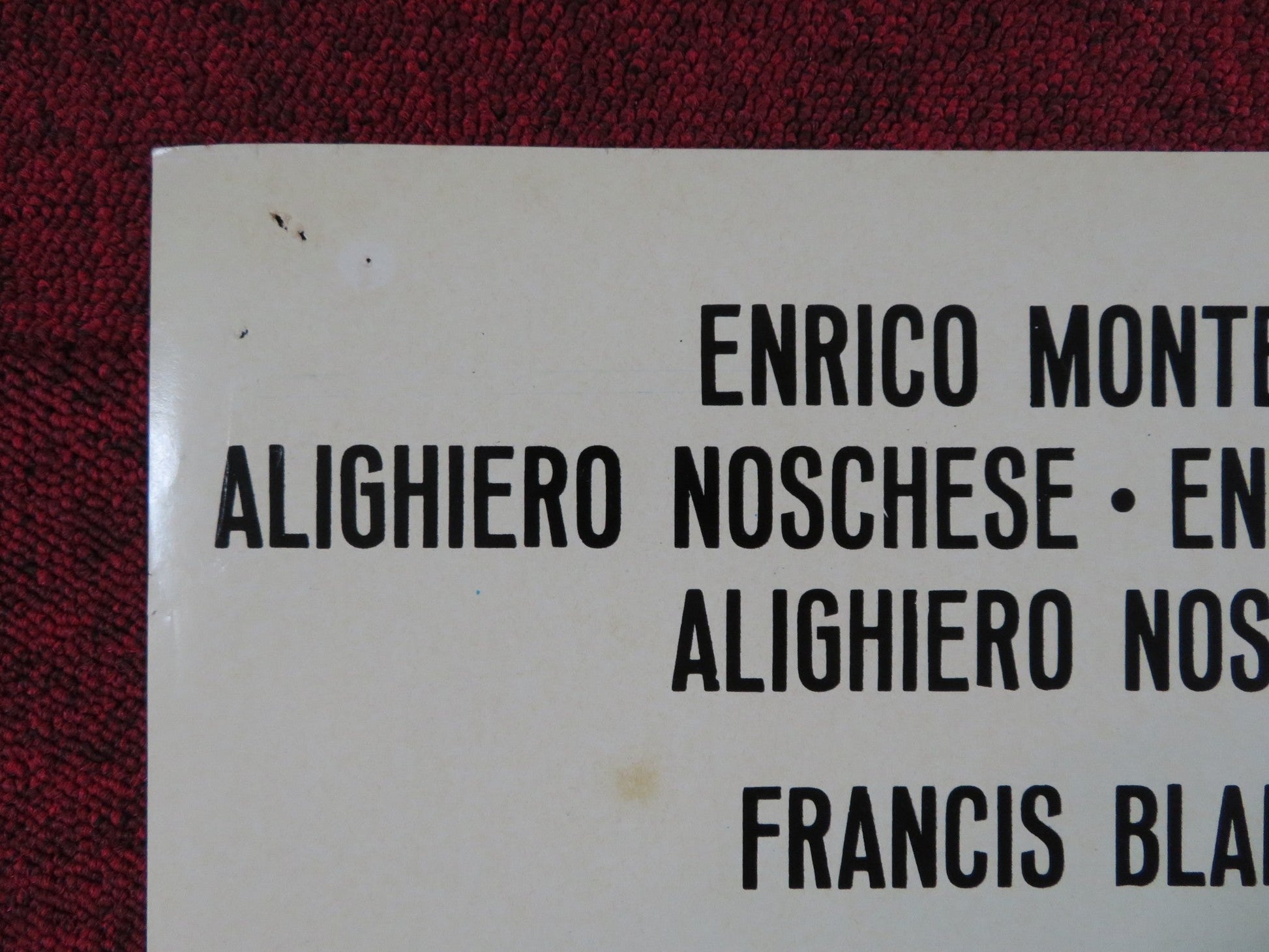 IL TERRORE CON GLI OCCHI STORTI ITALIAN FOGLIO POSTER ENRICO MONTESANO 1972 Rendezvous Cinema Movie posters