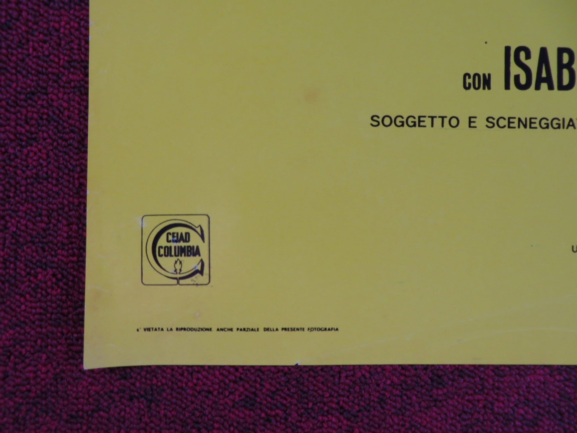 IL TERRORE CON GLI OCCHI STORTI ITALIAN FOGLIO POSTER ENRICO MONTESANO 1972 Rendezvous Cinema Movie posters