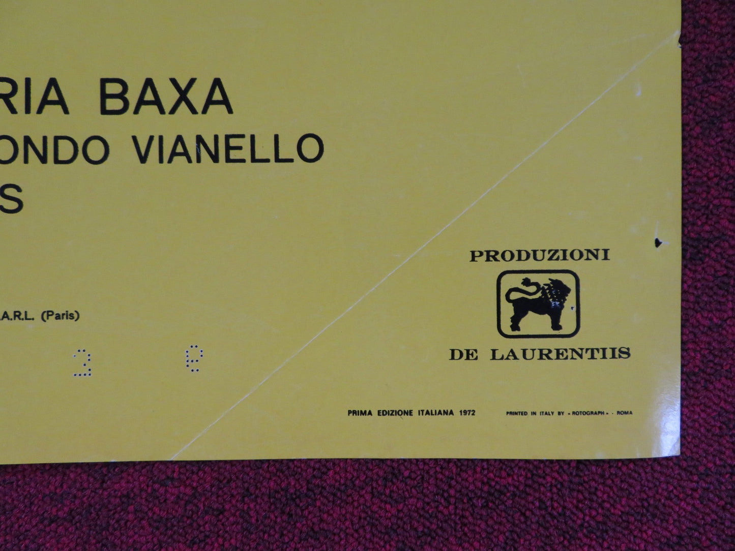 IL TERRORE CON GLI OCCHI STORTI ITALIAN FOGLIO POSTER ENRICO MONTESANO 1972 Rendezvous Cinema Movie posters