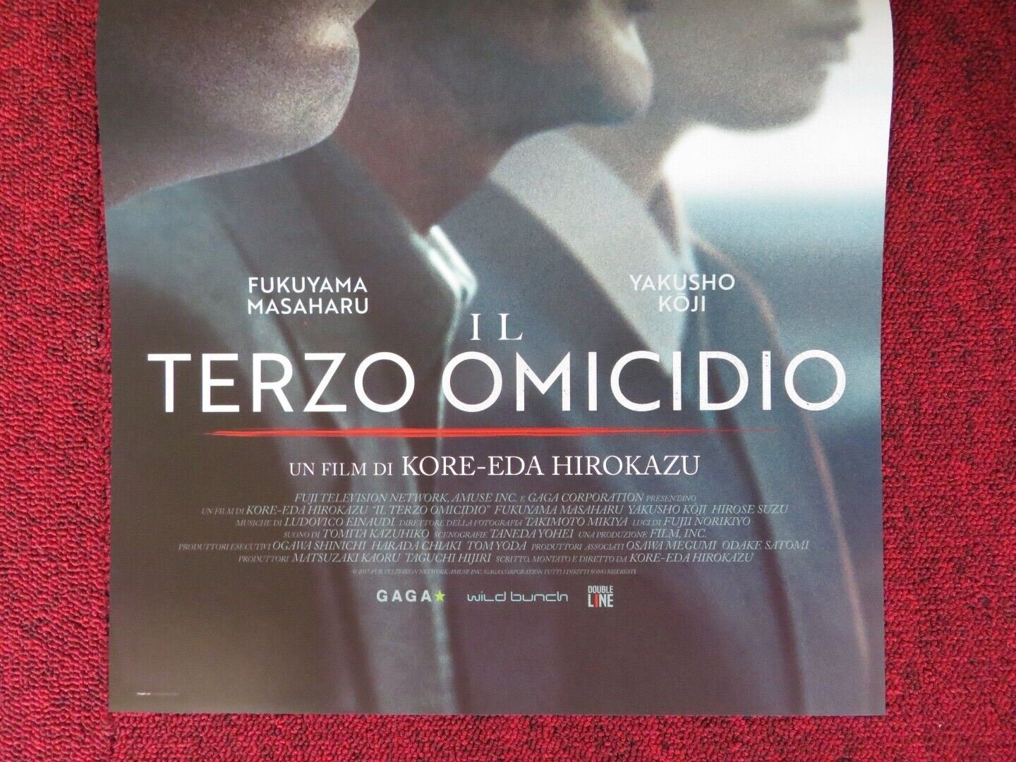 IL TERZO OMICIDO / THE THIRD MURDER ITALIAN LOCANDINA (26.5"x12.5") POSTER 2017 Movie posters